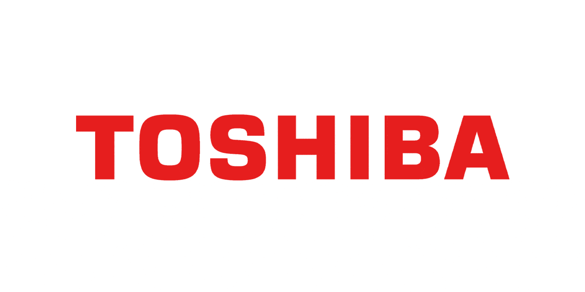 Toshiba logo on white background