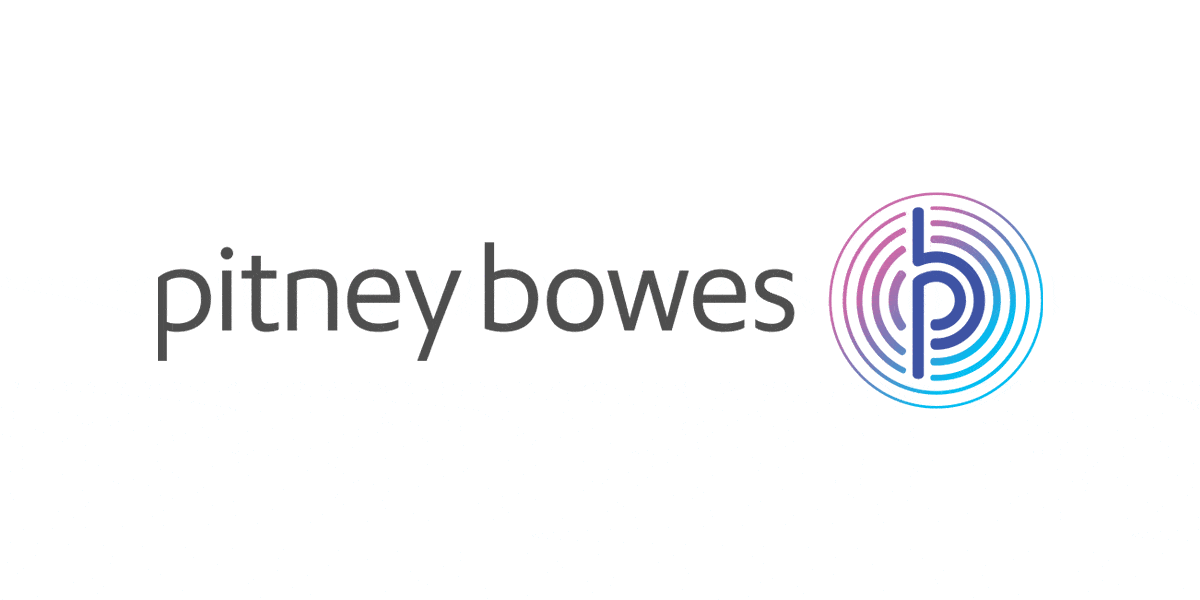 Pitney Bowes logo on white background